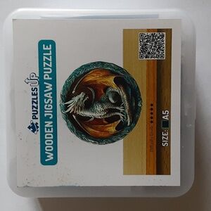 Mystic Dragon Cavern - Wooden Jigsaw Puzzle A5/Small